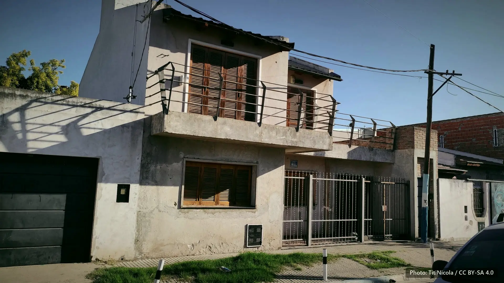 A house in the Rosario neighbourhood where Messi grew up.